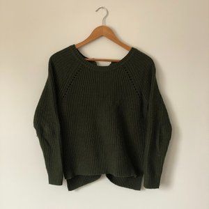 Timing | women's forest green knitted sweater